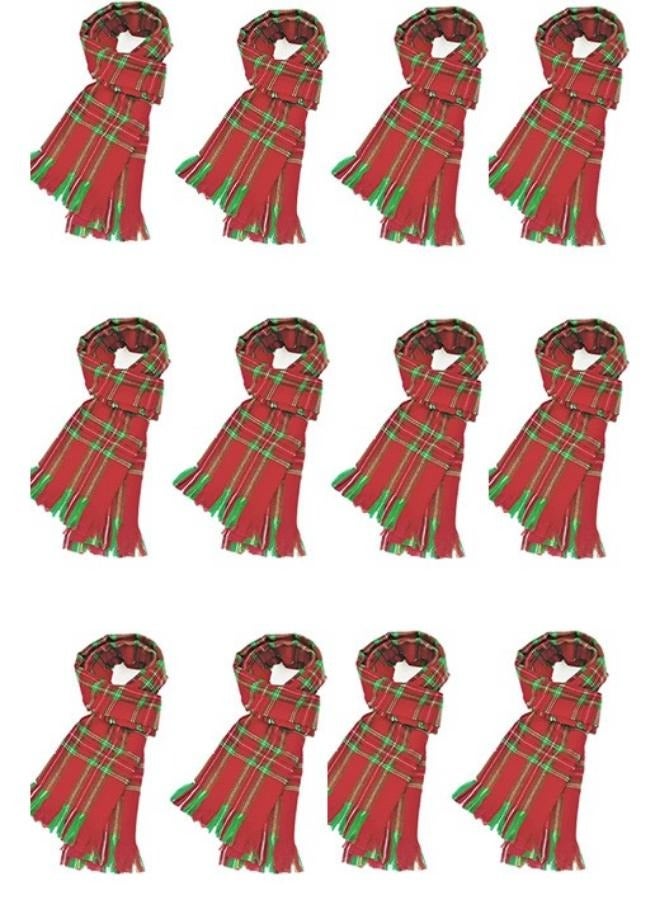 Red Christmas scarf 180*31cm 