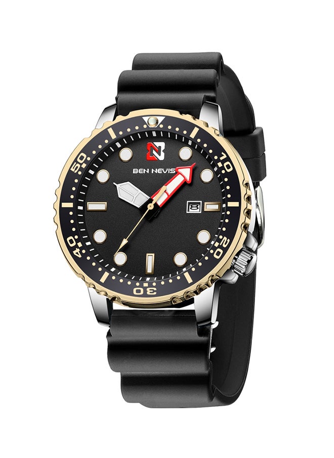 Waterproof Quartz Wrist Watch for Men - BN3010G-Gold