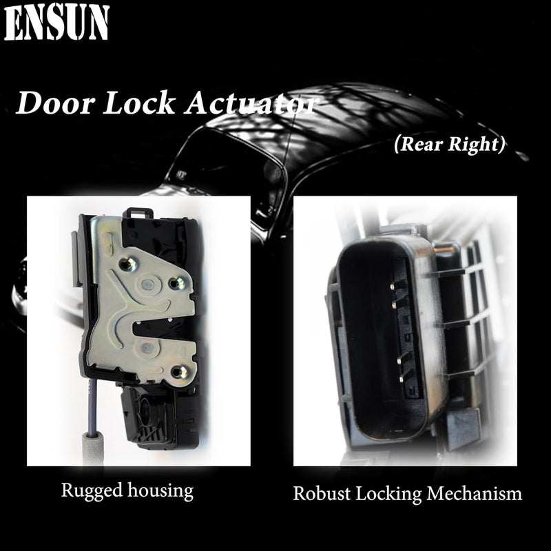 Ensun Power Door Lock Actuator for Rear Right Passenger Side - Compatible with 2017-2020 Elantra - Image 2
