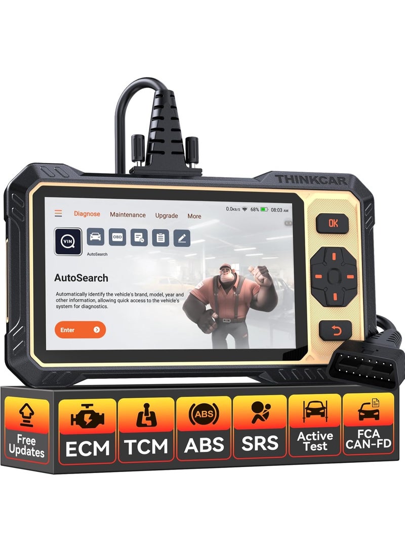 THINKCAR THINKSCAN 662 OBD2 Scanner,Car Diagnostic Tool with Bidirectional Active Test,Car Scanner Engine ABS SRS Transmission,Scanner for Car with 12 Reset,CAN FD & FCA SGW,Lifetime Free Update - Image 1