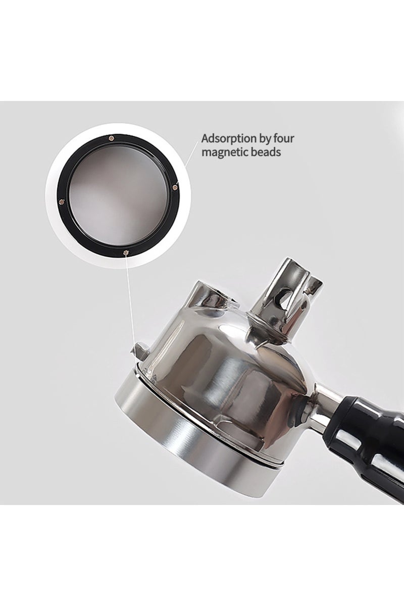 إيروريكس حلقة فضية 53 مم لالتقاط القهوة، حلقة مضادة لتطاير مسحوق القهوة، حلقة لالتقاط مسحوق القهوة، حلقة مطحنة 51 مم، 53 مم، 58 مم، ماكينة قهوة يدوية - Image 5