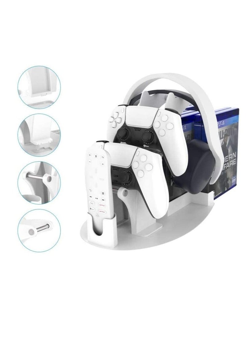 Controller Holder,Controller Stand for PS5 Dualsense,Game Disc/Controller/Headphone Storage Rack Xbox Series X|S,PS5,Switch Game Organizer Desk Mount & Storage-White - pzsku/Z2D5F04ECCCDF767C9DD0Z/45/_/1733991793/ac840751-8968-47dd-95e0-3c38dc94d2e9