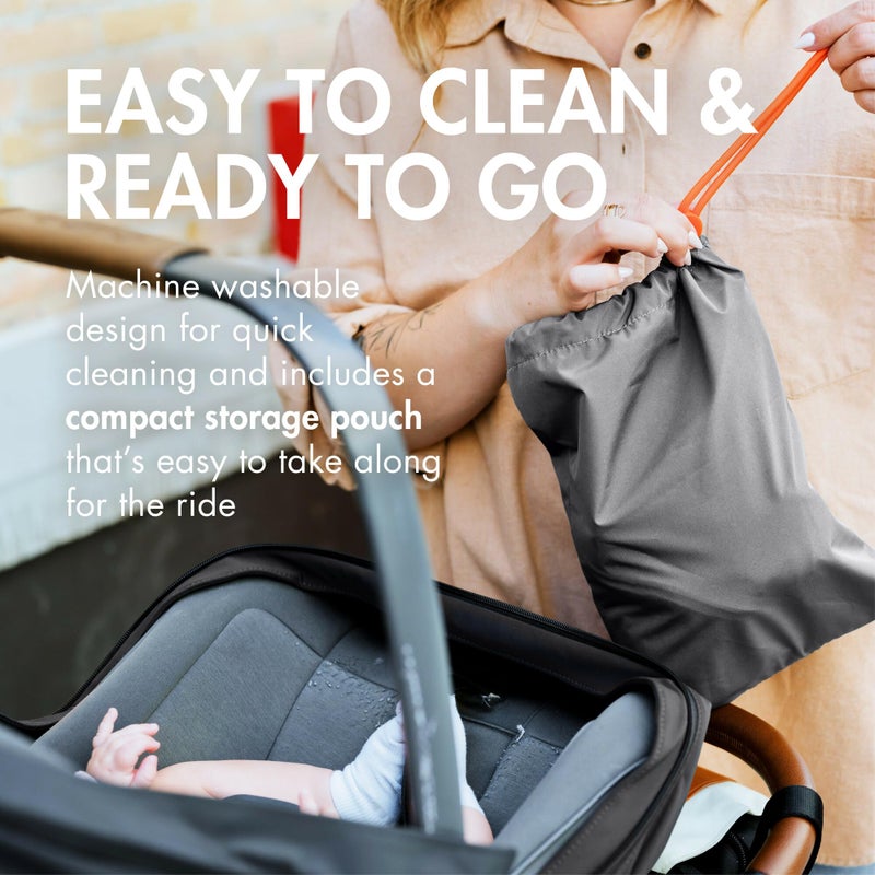 Boon Morph Baby Car Seat Cover and Car Seat Canopy - Water Resistant Car Seat Covers for Babies - Machine Washable - 1 Size Fits Most Baby Car Seats - Image 3