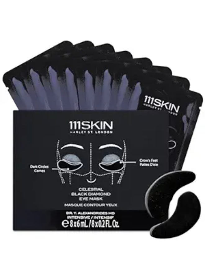 111سكن قناع العيون السماوي الأسود الماسي من 111SKIN، 6 مل - Image 4