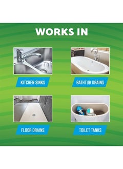 GREEN GOBBLER BIO-FLOW Drain Strips | 12 Pack | Drain Cleaner & Deodorizer  - Image 4