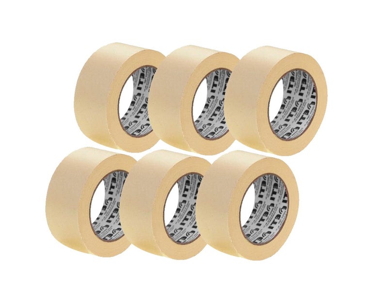ETI Masking Tape for Carpenters & Painters 12 Roll of 48mm X 20Mtr - Image 1