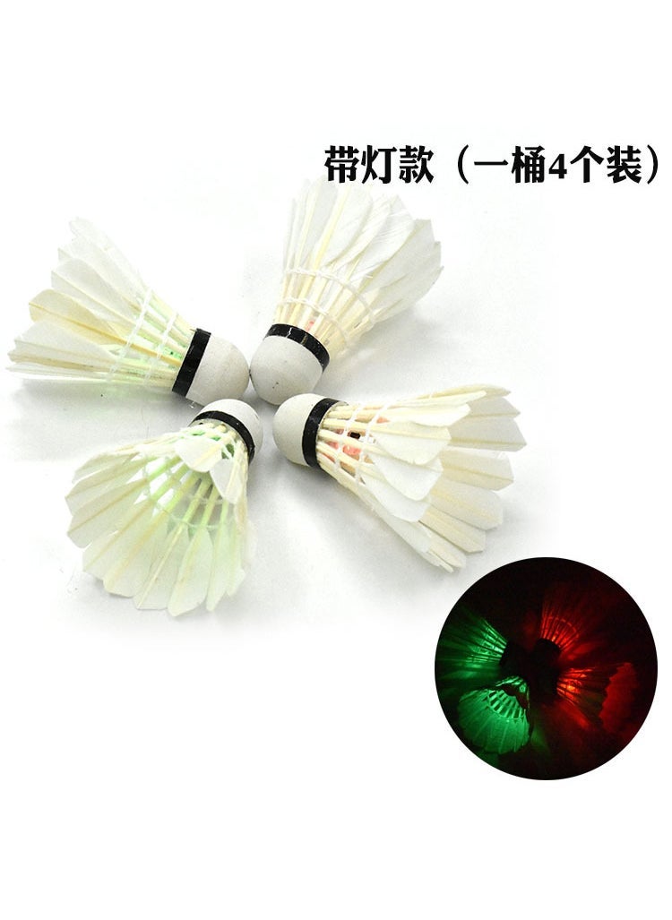 Generic - Durable Duck Feather Badminton Shuttlecocks with Lights Kaima 1 (race training 76 speed) - Image 1