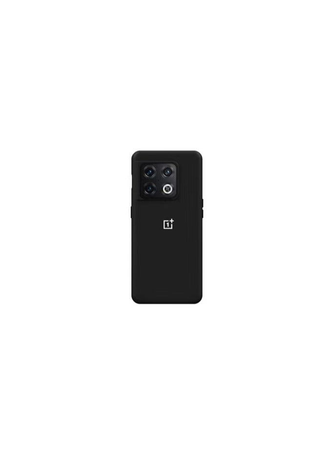 OnePlus 10 Pro Silicone Liquid Case Soft Ultra Slim Shockproof Full Body Protection Cover 6.7inch Black