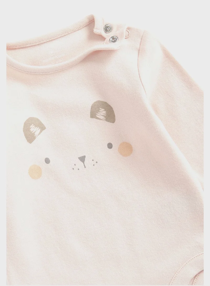 مذركير Infant Mouse Print Bodysuit & Sweatpants Set