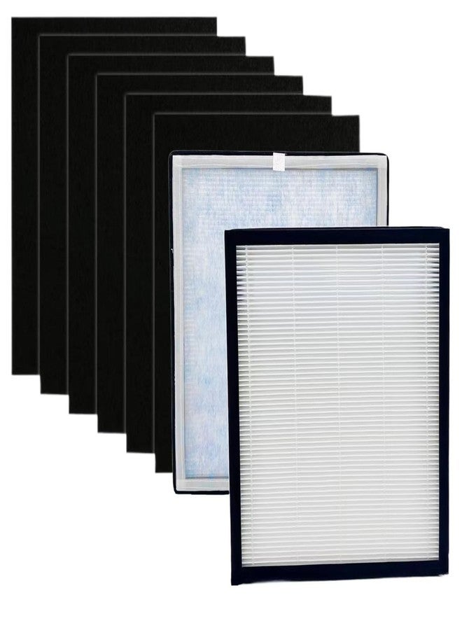Slirceods XP280 Replacement Filter Compatible with Purafide XP280 Air purifier Replacement Filter 2-Pack High-efficiency H13 Filter Kit (with 6 Carbon Pre-Filters) - Image 1