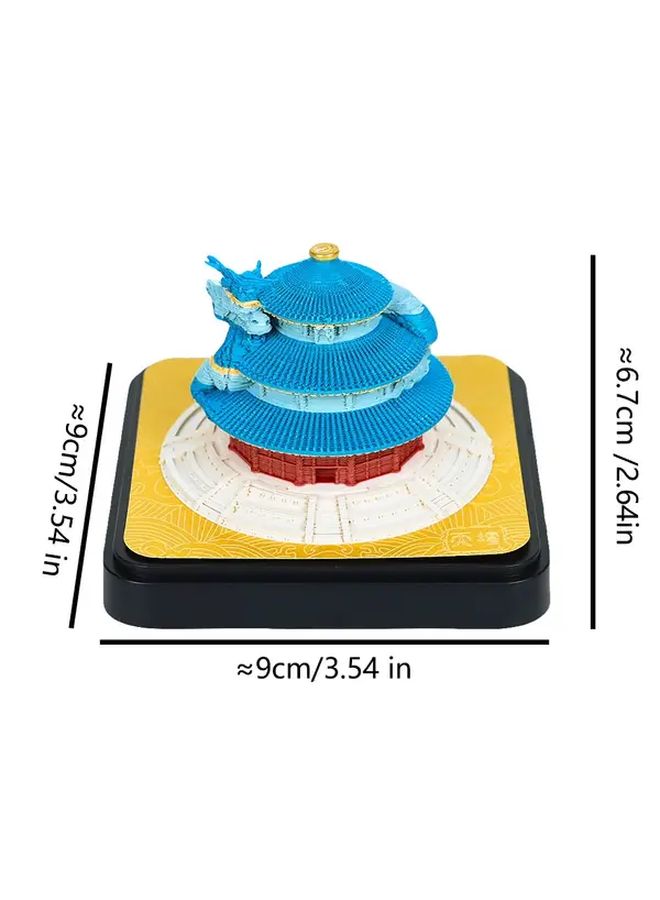 2026 Chinese New Year 3D Paper Carving Calendar The Hall of Prayer for Good Harvest Dragon Design Hand Tearable Weekly Planner Chinese Zodiac Dates Elegant Desktop Decor Home Office - Image 4
