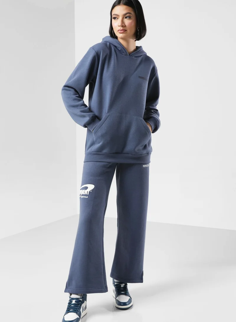 The Giving Movement Space Printed Wide Leg Joggers
