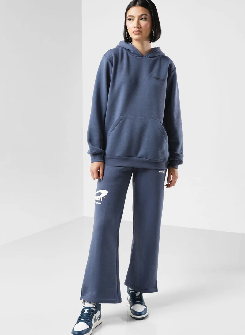 The Giving Movement Space Printed Wide Leg Joggers