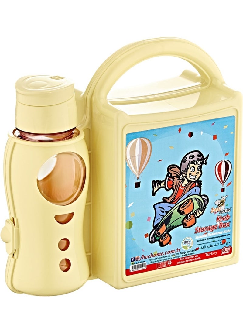 lira Luxury Lunch Box Practical Lunch Box with Water Bottle for School  - Image 1