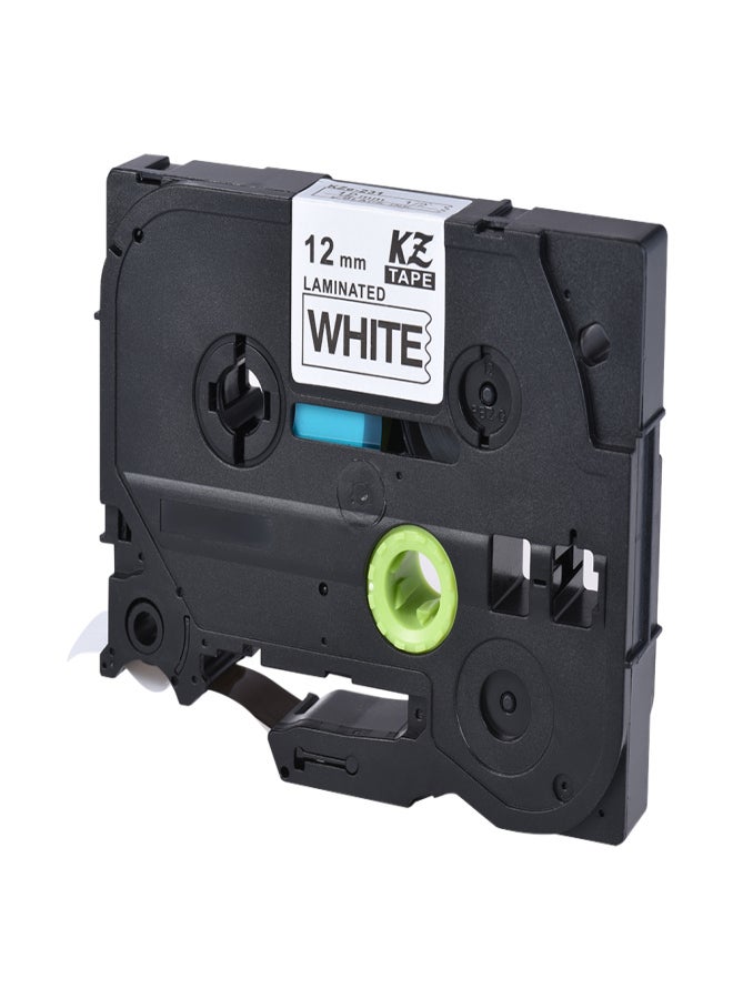 Laminated Label Tape Black on White Compatible for Brother P-touch Label Printer  PT-1010/PT-2100/PT-18R/PT-E200/PT-9500 12mm * 8m - Image 3