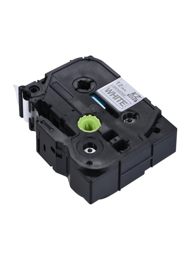 Laminated Label Tape Black on White Compatible for Brother P-touch Label Printer  PT-1010/PT-2100/PT-18R/PT-E200/PT-9500 12mm * 8m - Image 2
