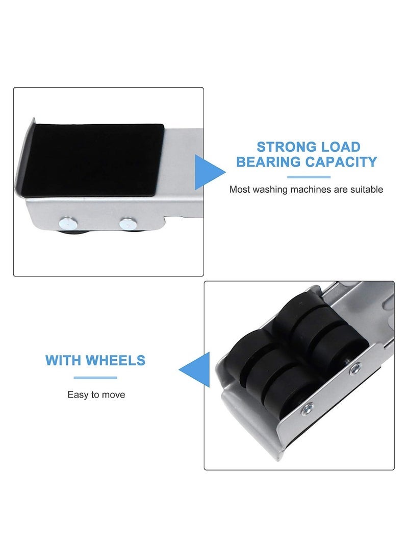 Washing Machine Stand with Wheels Adjustable Roller Base Mobile Roller Refrigerator Base Moving Cart for Dryer Fridge Furniture - Image 5