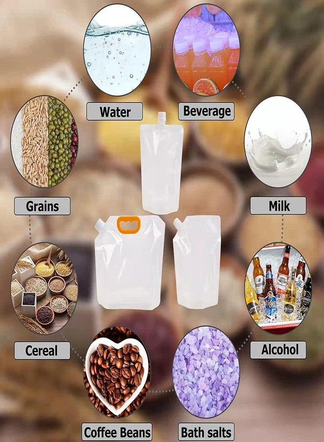 WROPZO Transparent Grain Moisture-Proof Sealed Bag Reusable Clear Grain Storage Suction Bags, Safe Waterproof Food Packaging,Stand Up Sealed Packaging Bags - Image 5
