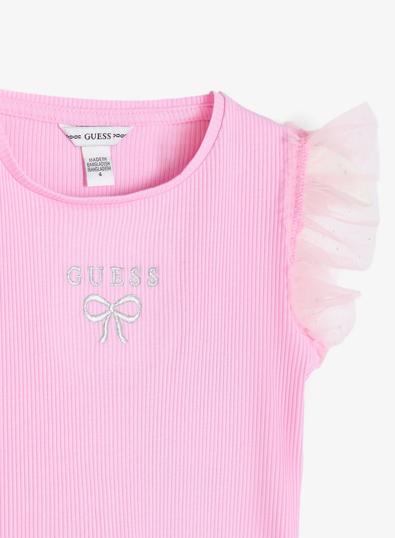 GUESS Infant Graphic Crew Neck T-Shirt - Image 3