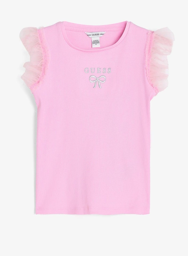 GUESS Infant Graphic Crew Neck T-Shirt - Image 2