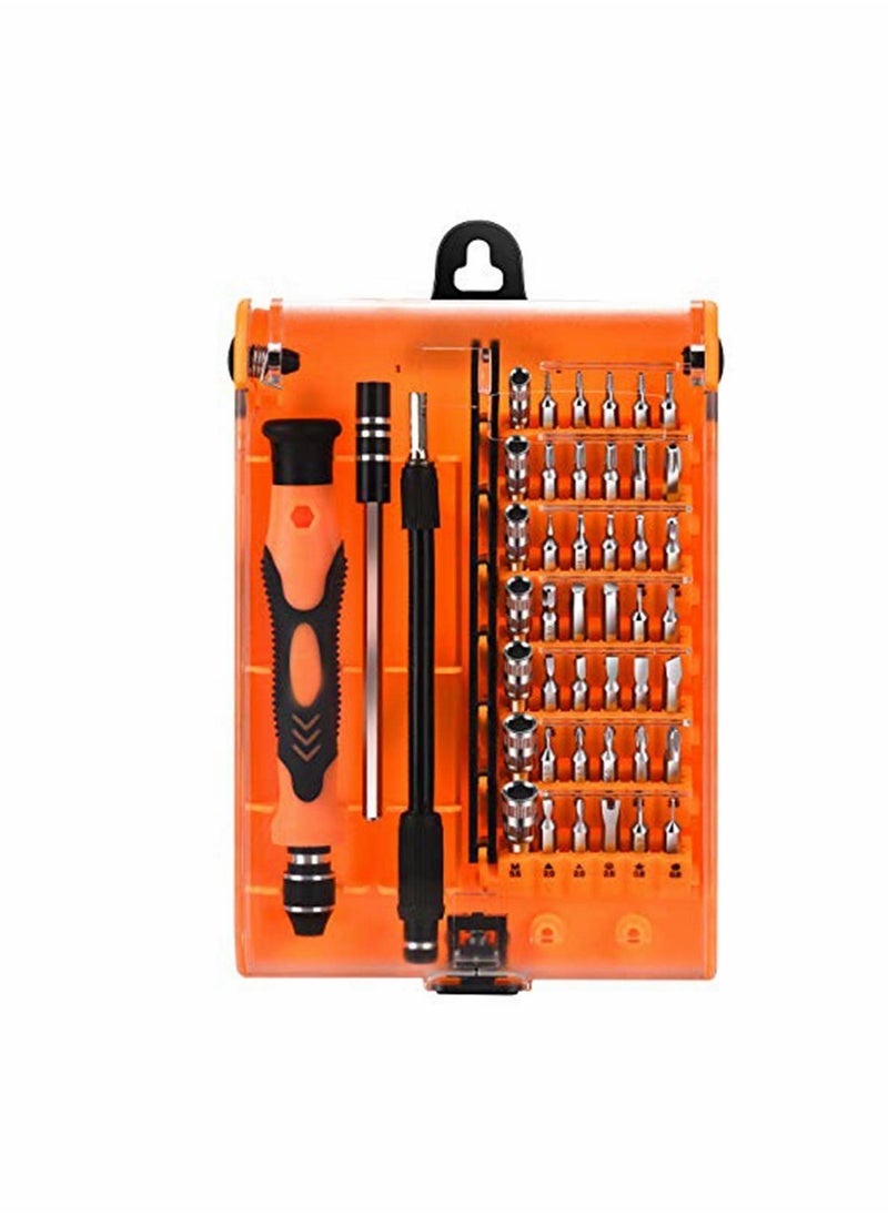 KASTWAVE - Screwdriver Set, Small Torx Set with T3 T4 T5 T6 T7 T8 Security Torx Bit, 45 in 1 Mini Professional Precision Repair Tool Kit with Phillips & Hex Bit for iPhone, Tablet, Laptop, PC Repair - Image 1