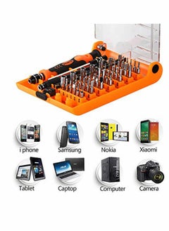 KASTWAVE Screwdriver Set, Small Torx Set with T3 T4 T5 T6 T7 T8 Security Torx Bit, 45 in 1 Mini Professional Precision Repair Tool Kit with Phillips & Hex Bit for iPhone, Tablet, Laptop, PC Repair  - Image 5
