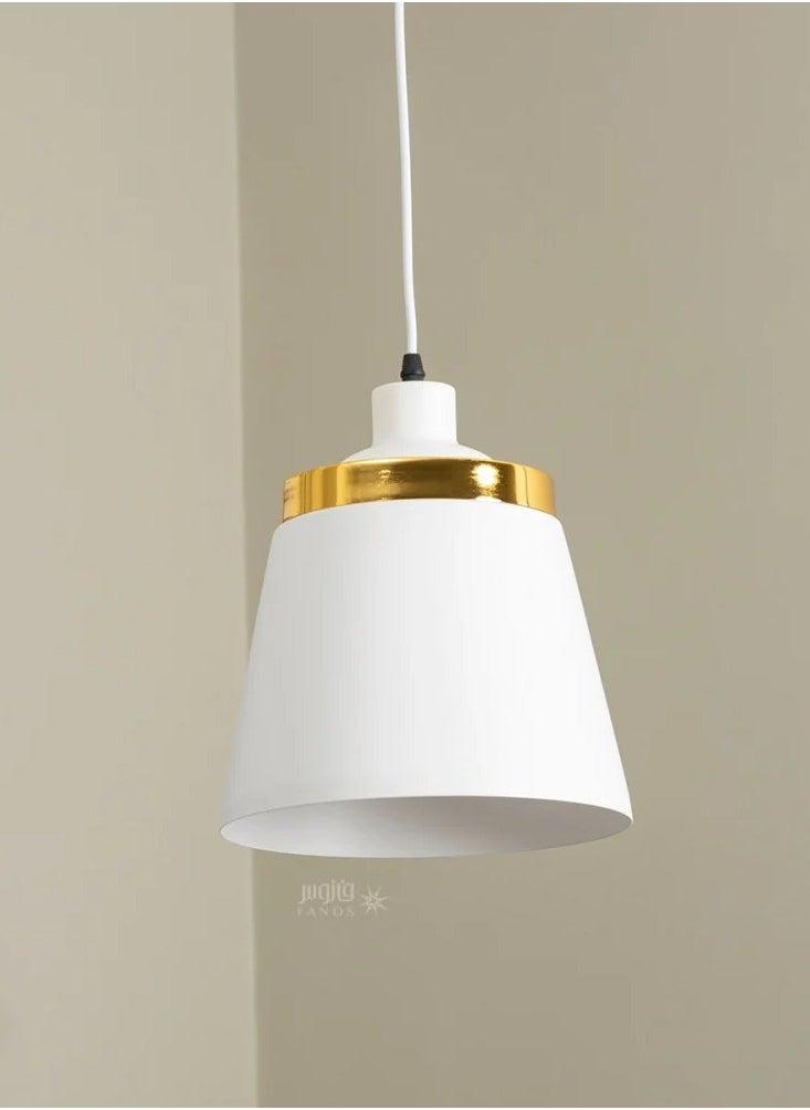 UCANDLE - White hanger with a shiny gold frame - Image 1