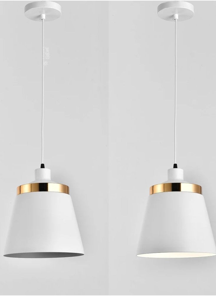 UCANDLE - White hanger with a shiny gold frame - Image 1