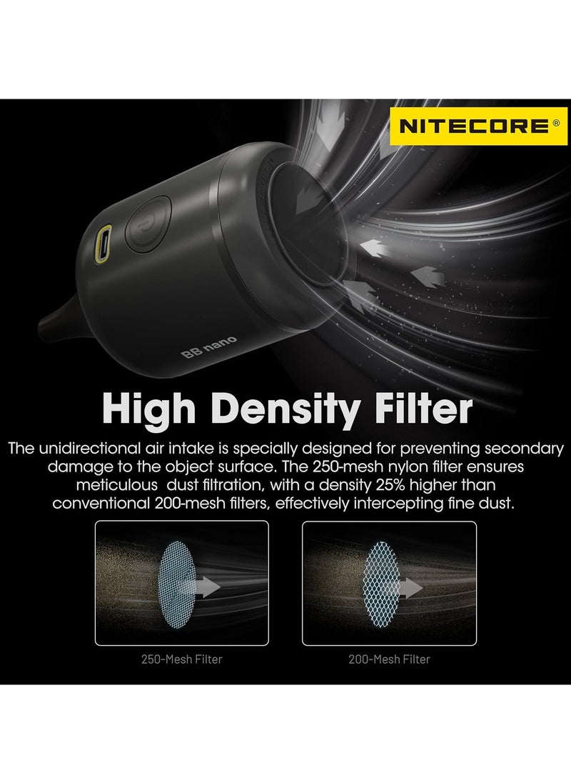 NITECORE Nitecore BB nano Electronic Blower Dust Cleaner Photography Portable Air Blower Camera Lens Cleaning Tool  - Image 4