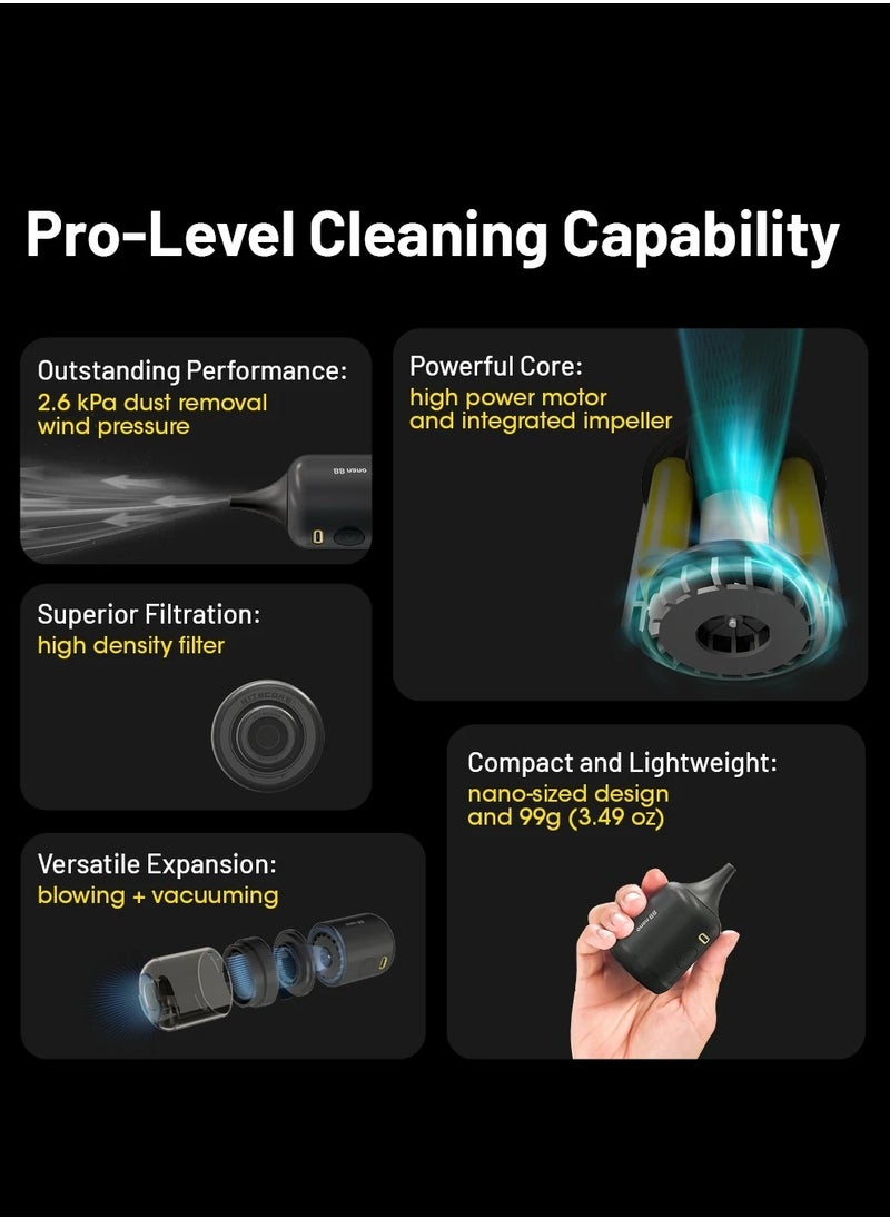 NITECORE Nitecore BB nano Electronic Blower Dust Cleaner Photography Portable Air Blower Camera Lens Cleaning Tool  - Image 2