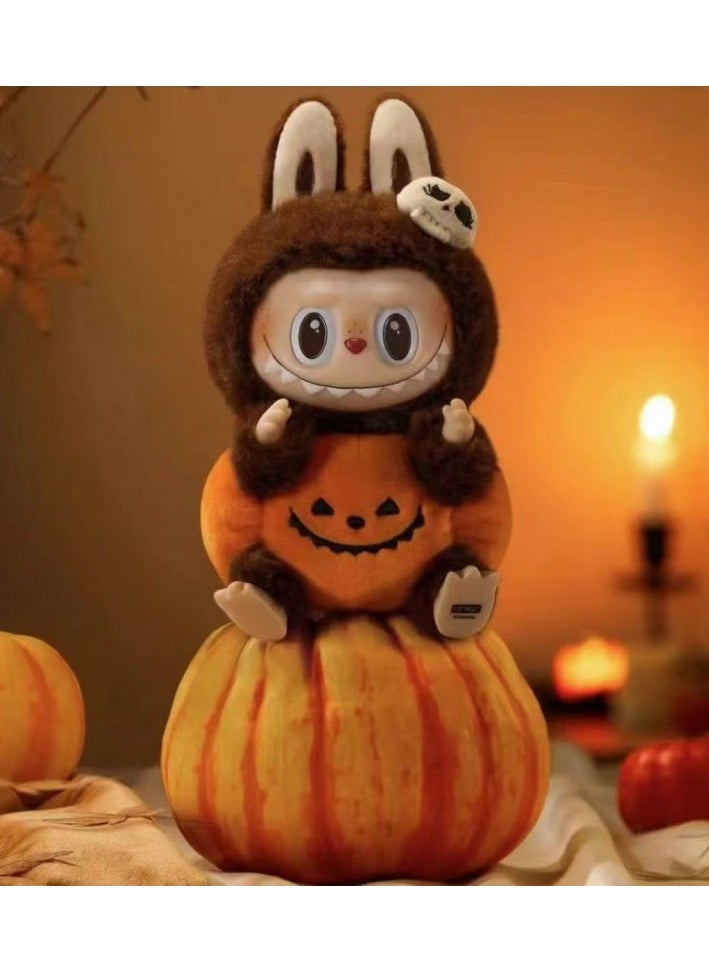 Generic Bubble Matrabub third generation vinyl pumpkin LABUBU plush doll pendant for family and friends gifts (17cm)  - Image 1