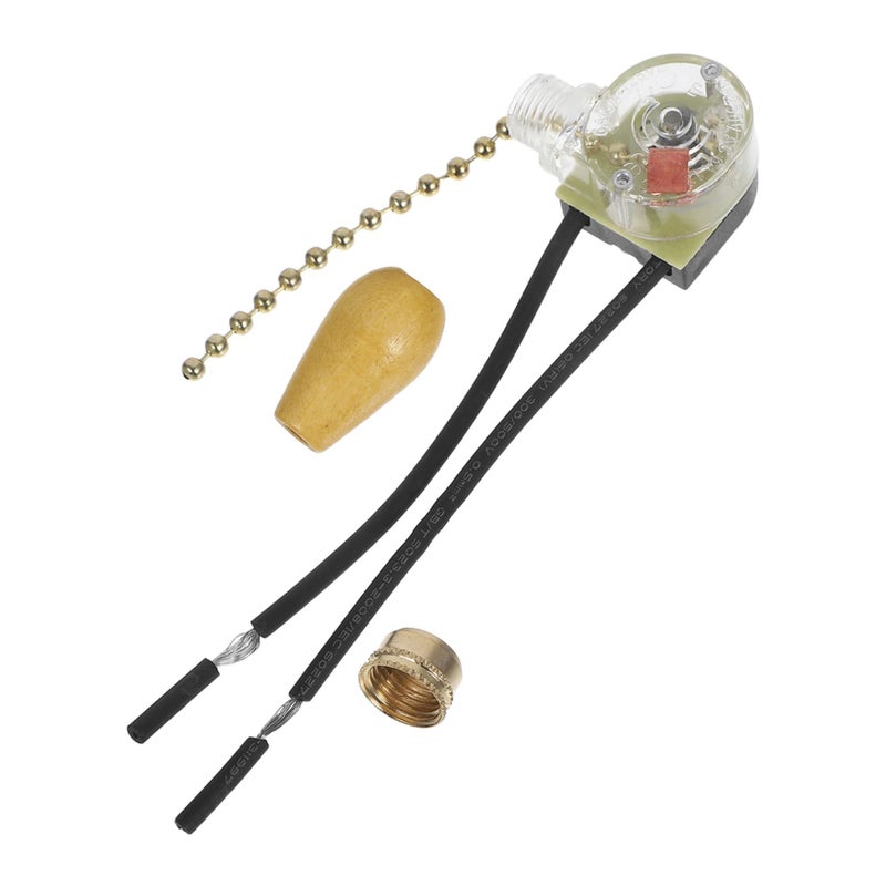 3pcs Golden Pull Chain Switch for Ceiling Lights Fans Wall Lamps Home Control Replacement - Image 2