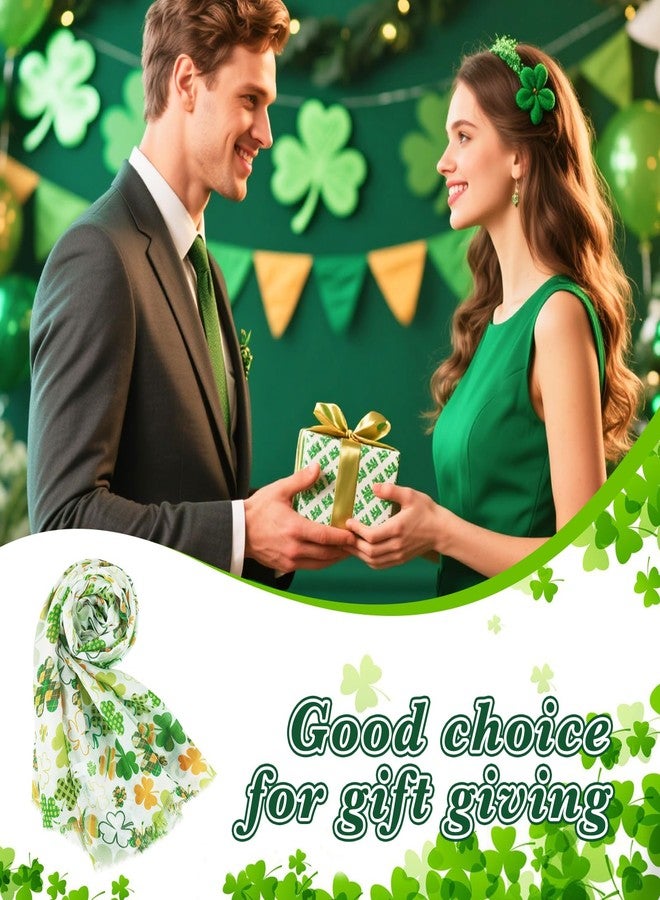 إي-كلوفر وشاح إي-كلوفر الأنيق للنساء، وشاح خفيف الوزن، شال، مناسب لفصلي الربيع والصيف والشتاء، كلوفر-04، قياسي - Image 3