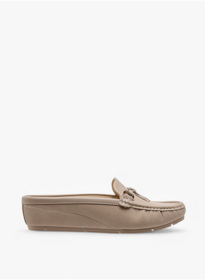 Flora Bella By Shoexpress Textured Slip-On Mules  - Image 3