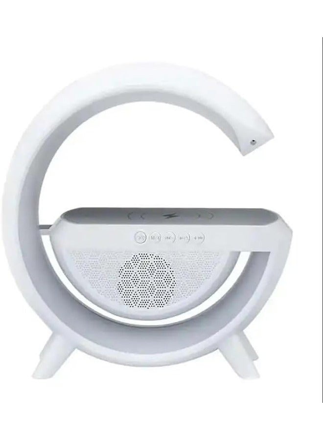 إيه تي إم مكبر صوت لاسلكي بتقنية البلوتوث مع إضاءة محيطة LED وحامل شحن لاسلكي - Image 1