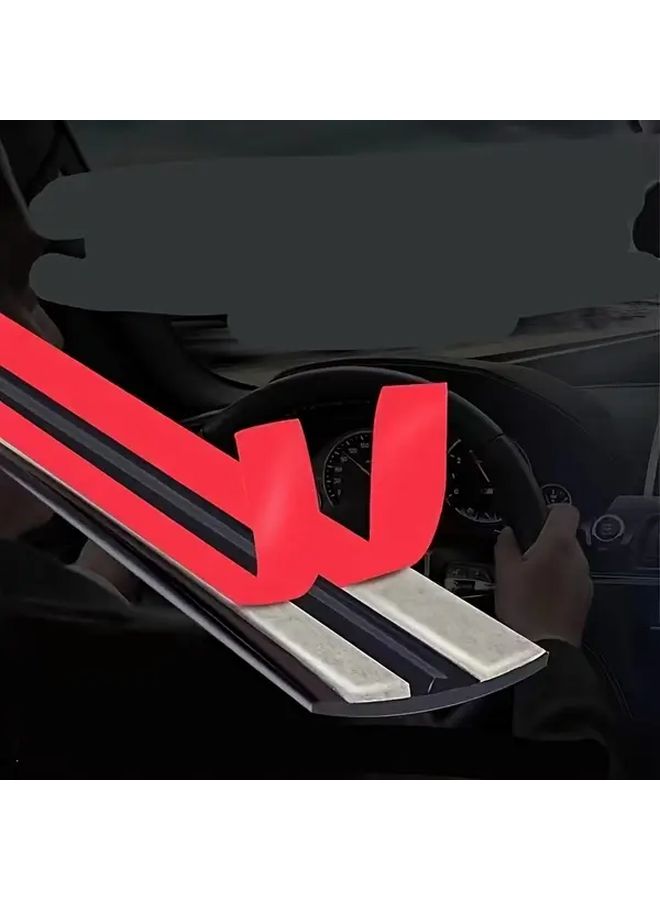 T Shaped Car Windshield Sealing Strip 78.74 Inch Heavy Duty Rubber Leakproof Rainproof Soundproof - Image 1