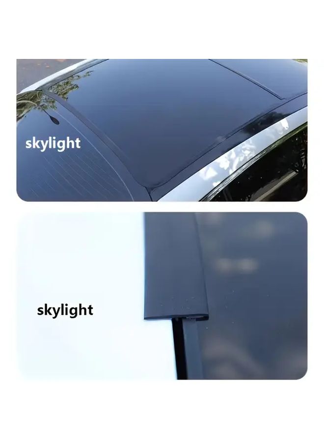 T Shaped Car Windshield Sealing Strip 78.74 Inch Heavy Duty Rubber Leakproof Rainproof Soundproof - Image 3