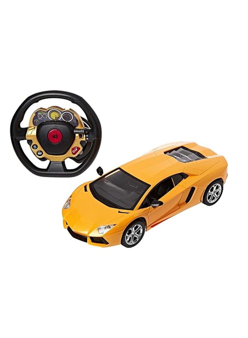 ار سي تقليد سيارة لامبورغيني بجهاز تحكم عن بعد - 6 سنوات فما فوق، برتقالي - Image 1