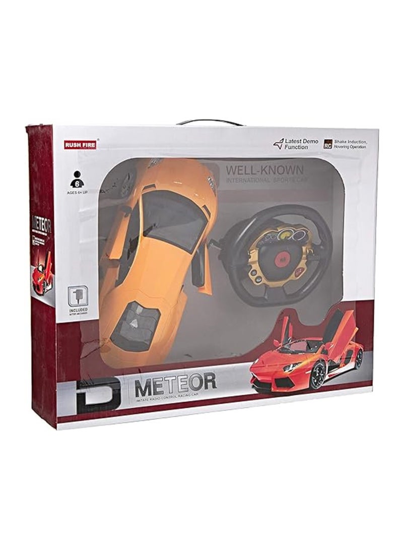 ار سي تقليد سيارة لامبورغيني بجهاز تحكم عن بعد - 6 سنوات فما فوق، برتقالي - Image 2