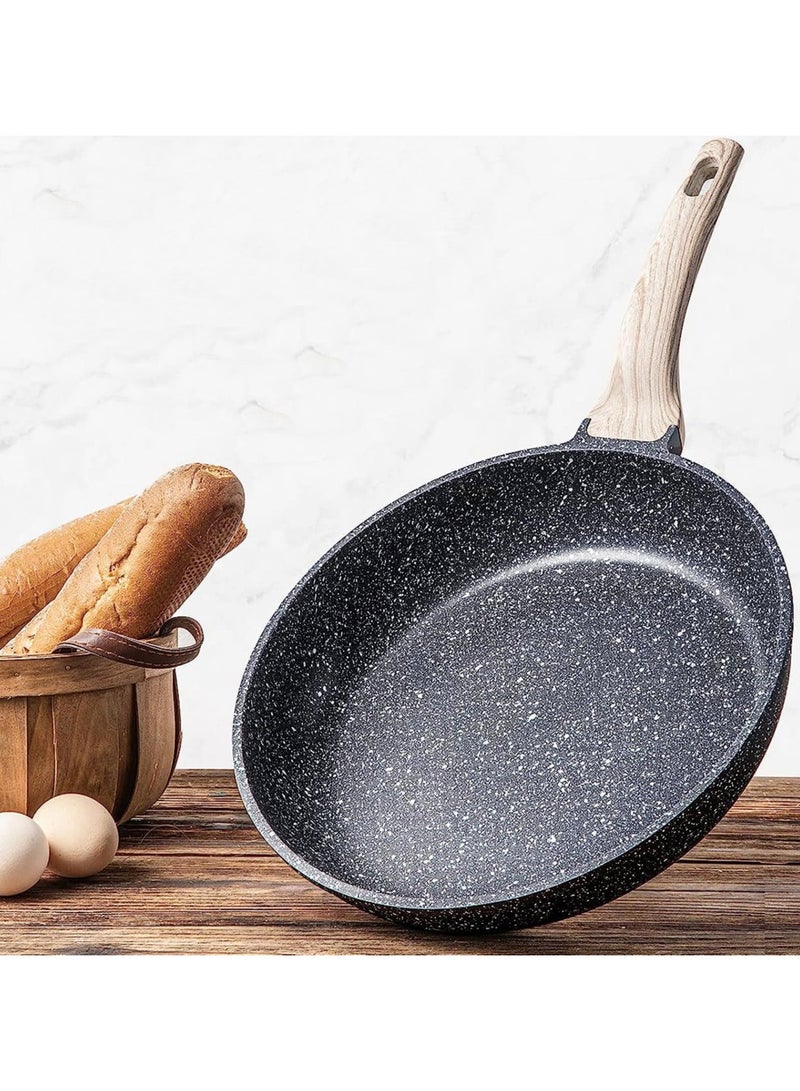 سنسارتي عجينة مانعة للالتصاق ، مقلاة سويسرية بطلاء الجرانيت ، مقلاة صحية من الحجر ، مقلاة الشيف ، خالية من مادة PFOA ، قطرها 26 سم - Image 3