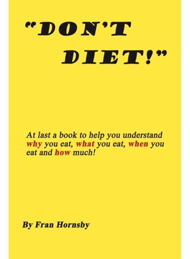 Don t Diet - Paperback