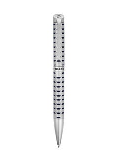 POLICE Futura Matt Blue With Stainless Steel Trims Medium Drill Point Gents Pen  - Image 1