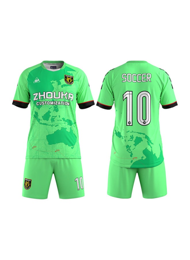 Sublimation Football Clothes Short-sleeved Suit Children's Quick-drying Long-sleeved Sports Training Shirt Team Clothes Football Clothes Customization