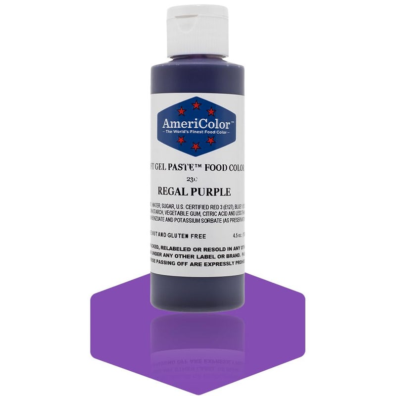 Americolor Soft Gel Paste Food Color 45Ounce Regal Purple - Image 3