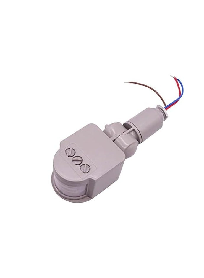 مفتاح إضاءة، مستشعر حركة دوار 180 درجة، 220 فولت 12 فولت، كاشف حركة تلقائي، مستشعر PIR بالأشعة تحت الحمراء - (اللون: أبيض، الجهد الكهربي: 220 فولت) - Image 1