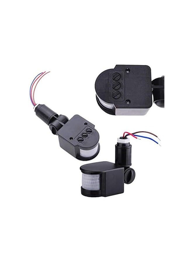 مفتاح إضاءة، مستشعر حركة دوار 180 درجة، 220 فولت 12 فولت، كاشف حركة تلقائي، مستشعر PIR بالأشعة تحت الحمراء - (اللون: أبيض، الجهد الكهربي: 220 فولت) - Image 3