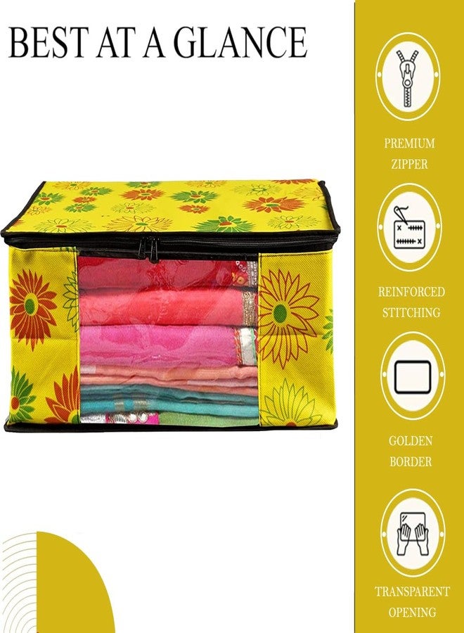 SHAPING FABRIC طقم غطاء ساري من قماش التشكيل، قطعة واحدة، منظم ملابس من قماش غير منسوج للخزانة مع نافذة شفافة وحقيبة تخزين ملابس بسحاب مزدوج، غطاء ملابس SF_XL_SC_CC_XPID1598426731598648 - Image 4