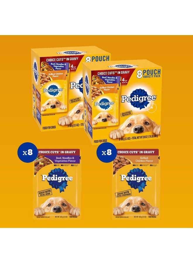 بيديجري طعام الكلاب الرطب "بيديجري تشويس كاتس إن جرافي" (عبوة متنوعة، ٨ أكياس، ٣.٥ أونصة) (عبوة من كيسين) - Image 2