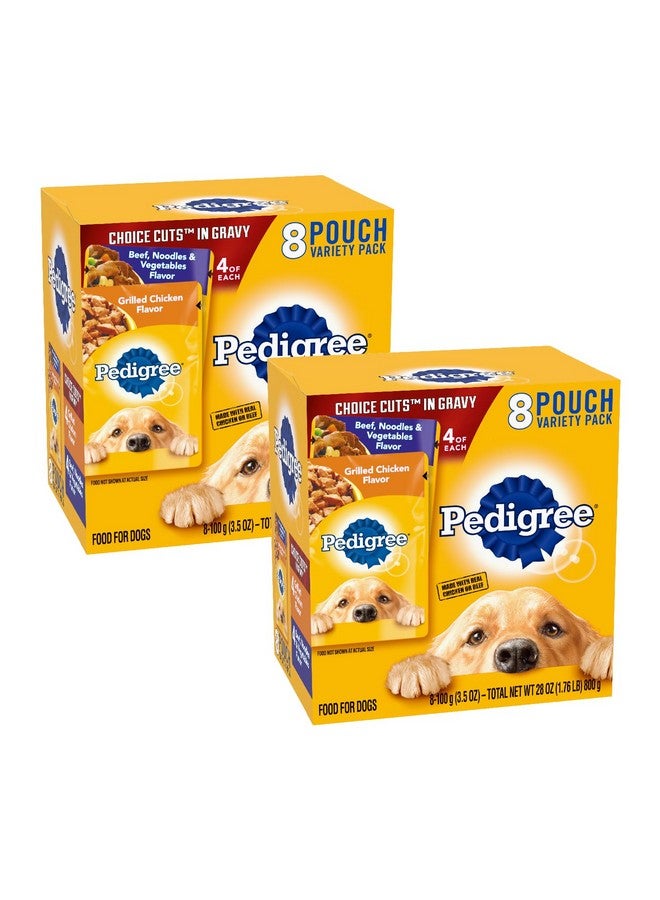 بيديجري طعام الكلاب الرطب "بيديجري تشويس كاتس إن جرافي" (عبوة متنوعة، ٨ أكياس، ٣.٥ أونصة) (عبوة من كيسين) - Image 1