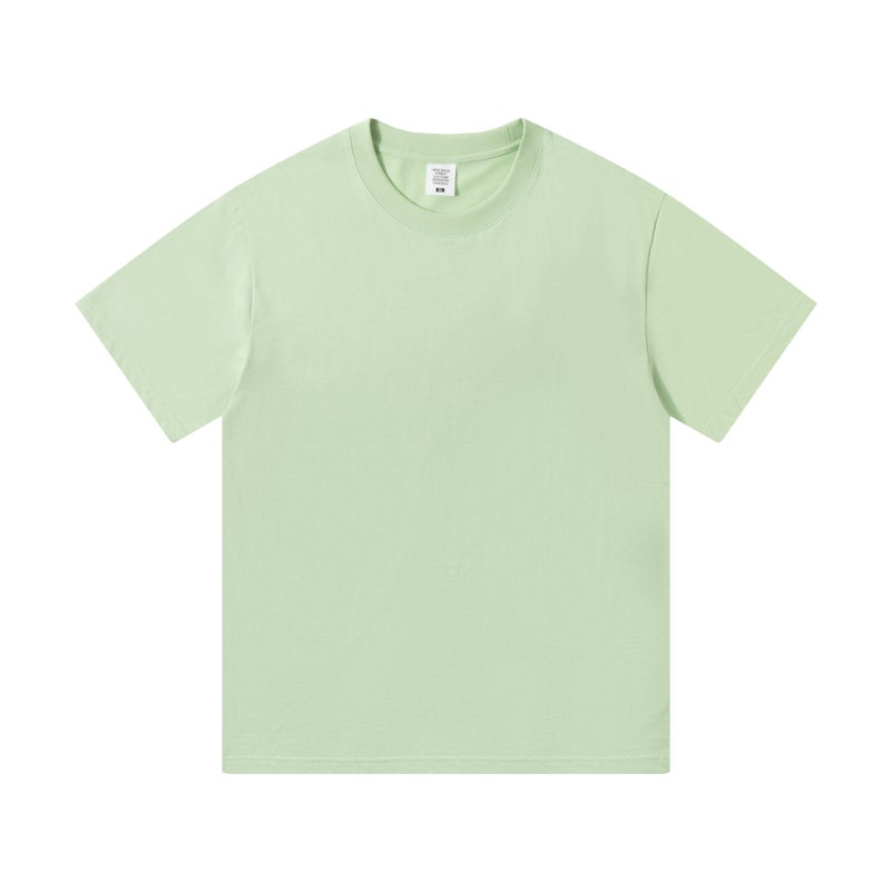 2024 Cool Antibacterial Cotton Round Neck T-Shirt Men'S And Women'S Casual Loose All-Match Solid Color Half-Sleeve Inner Short - Image 1